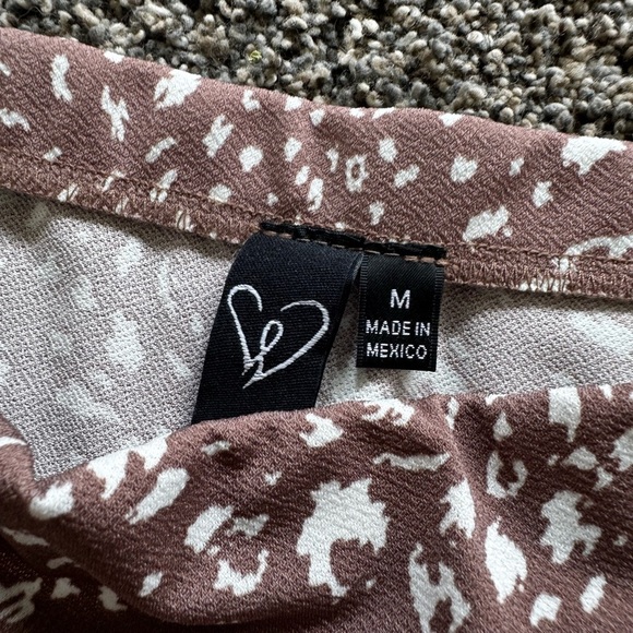 Windsor long skirt brown with white slit in side stretchy size medium - Picture 3 of 3